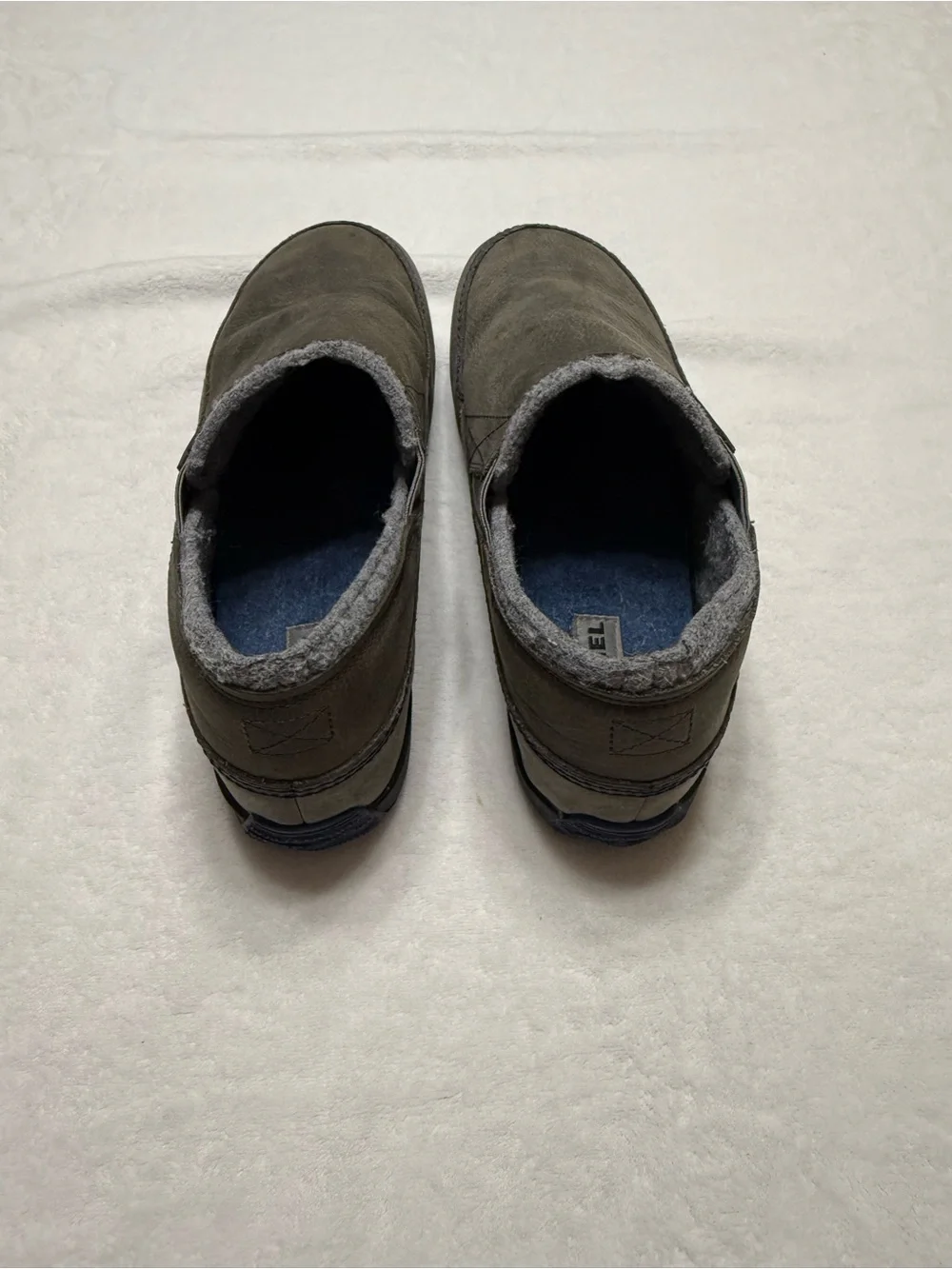 Sorel Men's Fairbanks Olive Green Suede Slip-On Loafers